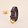 Women S Genuine Leather Narrow Belt For Jeans And Trousers Fashion Simple Waist Strap