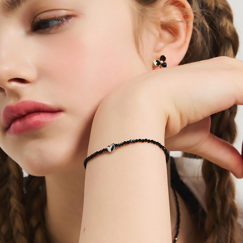 Mystique Heart Accent Bead Bracelet