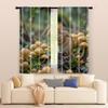 2 pcs   filtering curtains (excluding rods   non-movable   without batteries) Little Mouse for use in bedrooms and living rooms
