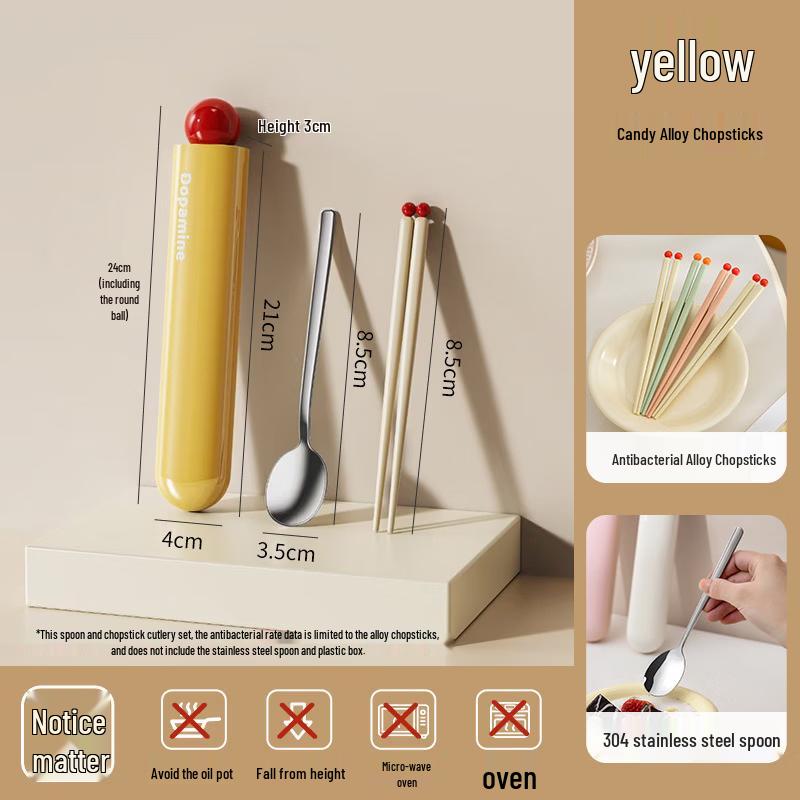 

Portable 316 Stainless Steel Cutlery Set with Storage Box