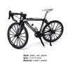 Mini Bike Toy 1:10 Diecast Metal Finger Bend Road Bicycle Model for Children