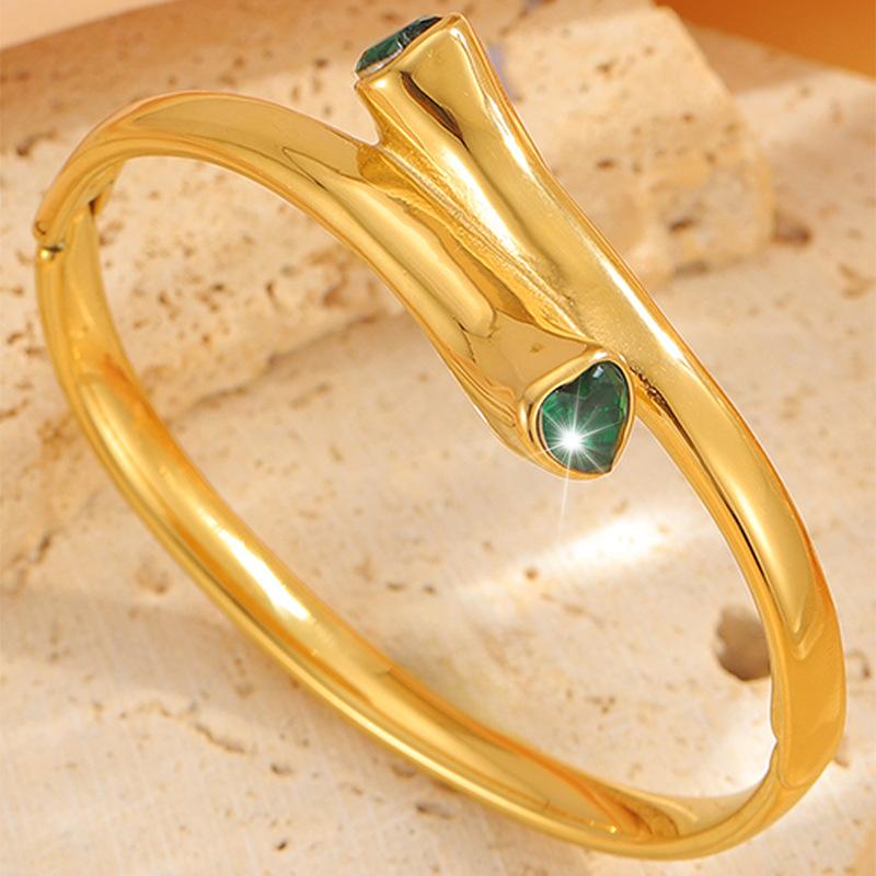 European and American High-end Emerald Ancestral Light Luxury Hair Bracelet for Loving Women