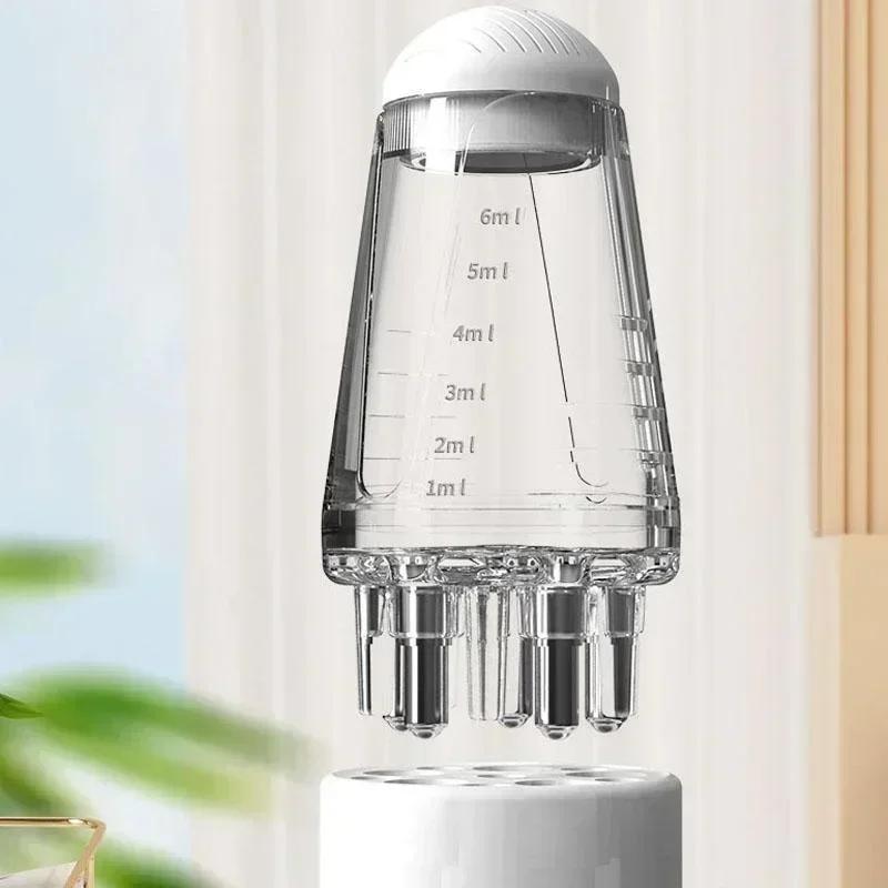 

Hair Growth Liquid Application Guide Tool Five Needle Scalp Applicator Portable Mini Head Essential Oil Ball Massage Comb белый