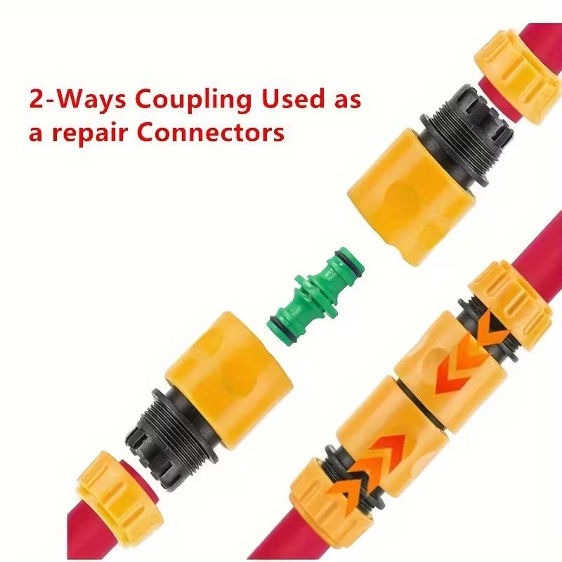 20Pcs Garden Water Pipe Connector Set: Including 10 Flow Joints, 5 Faucet Joints and 5 Two-way Couplings-suitable for Pipe