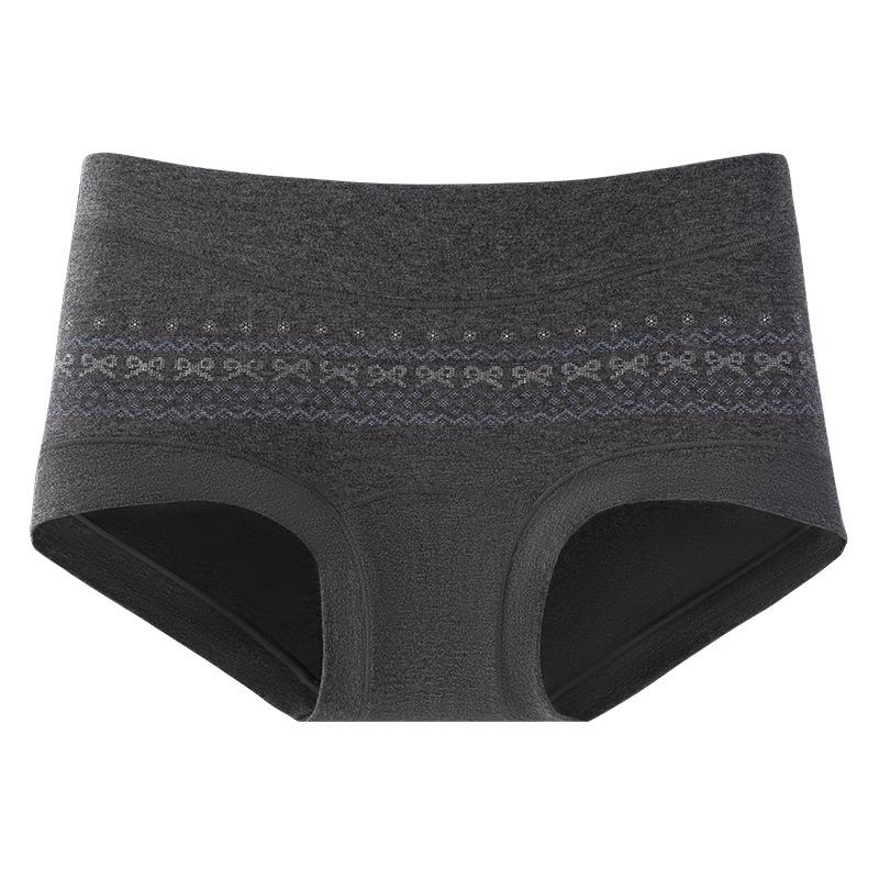 Lady's New Autumn Winter Pure Cotton 10A Anti Bacterial Extended Full Cotton Crotch Breathable Flat Front Underwear