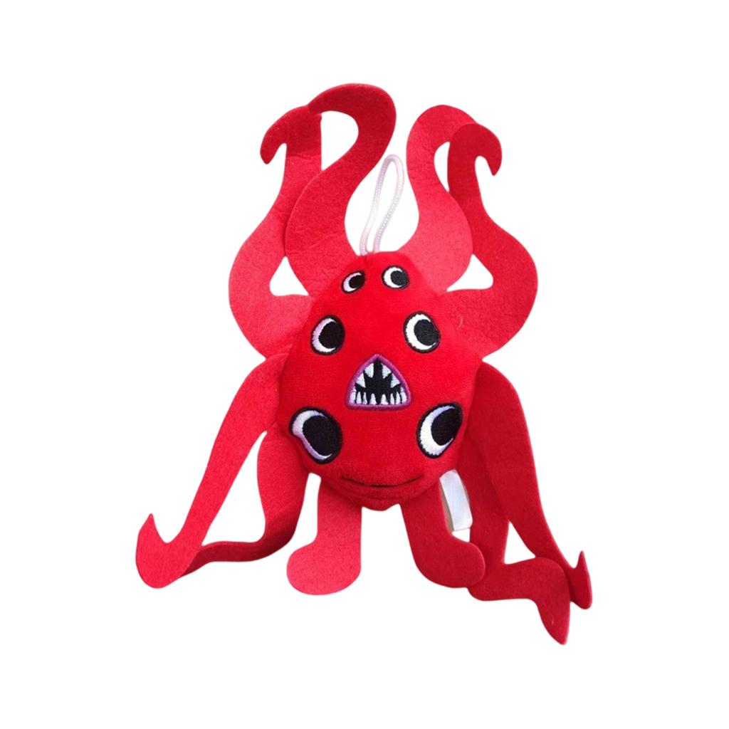 9,8-tommers PP-bomullsfylling Rød dukke Barnehage Plysjleke Omgivende gaver Morsom dukke med seks øyne for venner og barn