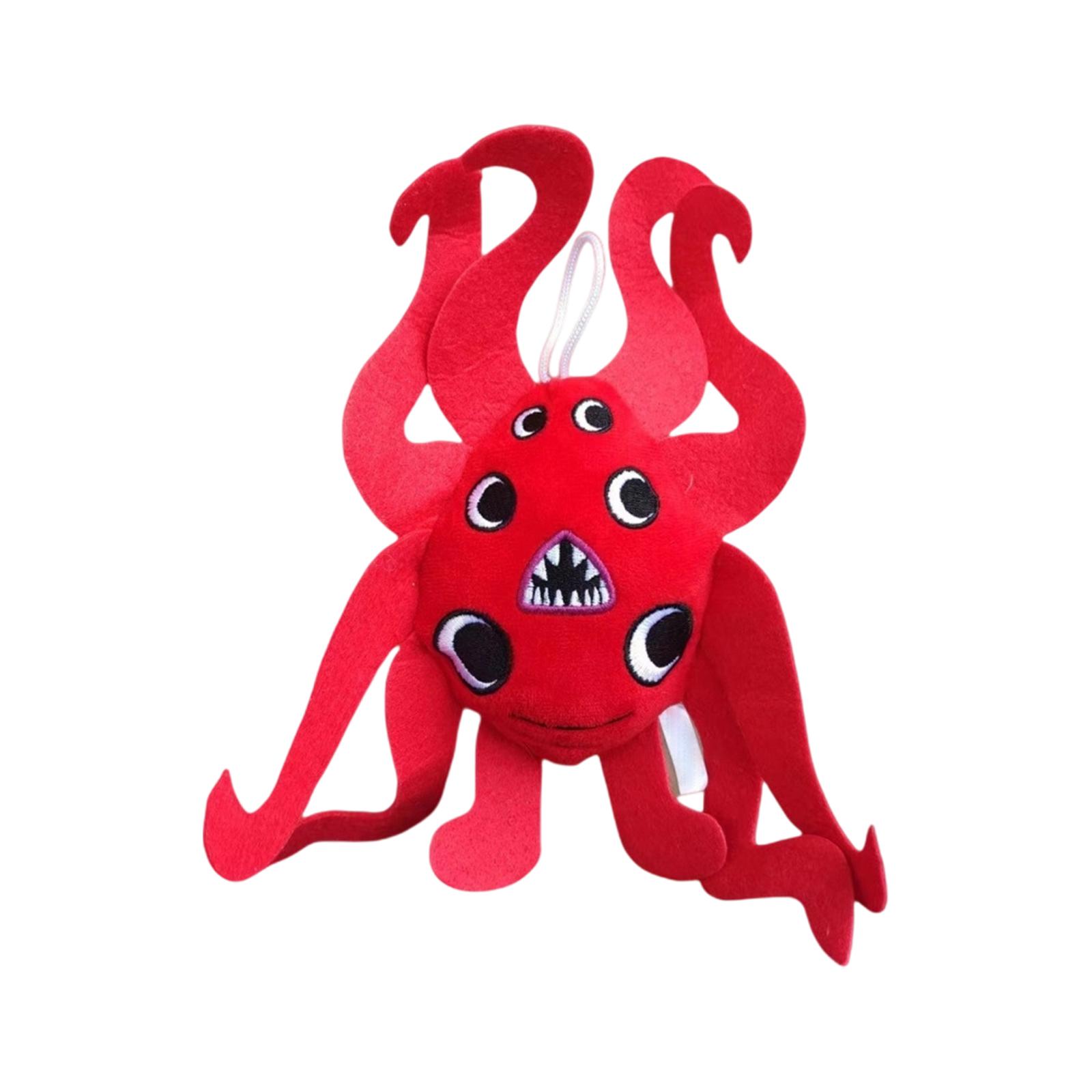 

9,8-дюймовая кукла из красного плюша с набивкой из ПП-хлопка, игрушка для детского сада, сувениры, забавная кукла с шестью глазами для друзей и детей One Size