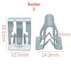 Galvanized Metal Snap Fastener: V-Shaped and U-Shaped Steel and Stainless Steel Clips