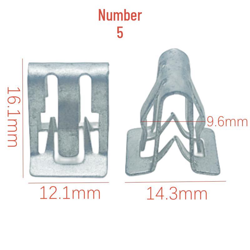 Galvanized Metal Snap Fastener: V-Shaped and U-Shaped Steel and Stainless Steel Clips