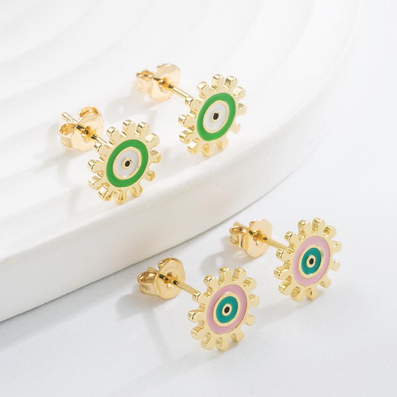 Women's Hoop Earring Bohemian O Shaped Creative Rice Beads Exaggerated Accessories Earrings