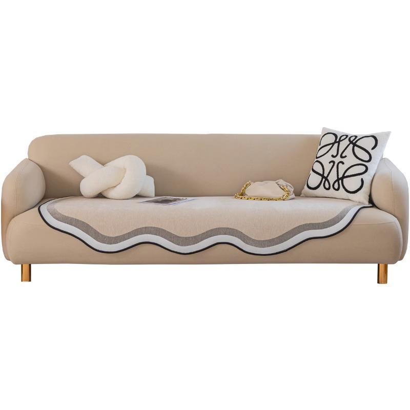 Chenier Irregular Sofa Cushion Universal In All Seasons, Special-Shaped Non-Slip Seat Cushion, Simple And Advanced Sofa Cover Cushion