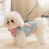 Pet dog full print puppy two feet turtleneck cotton coat dog clothes fur clothes