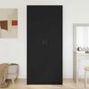 Wardrobe with Doors Black Oak Effect 90 X 52 X 200 Cm