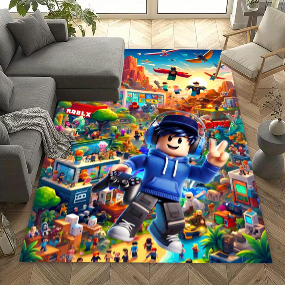 Roblox Play Create Explore Floor Rug Office Rug Perfect For Hallway Study Room Decorate Room Balcony Antislip Carpet Anime Office Decor