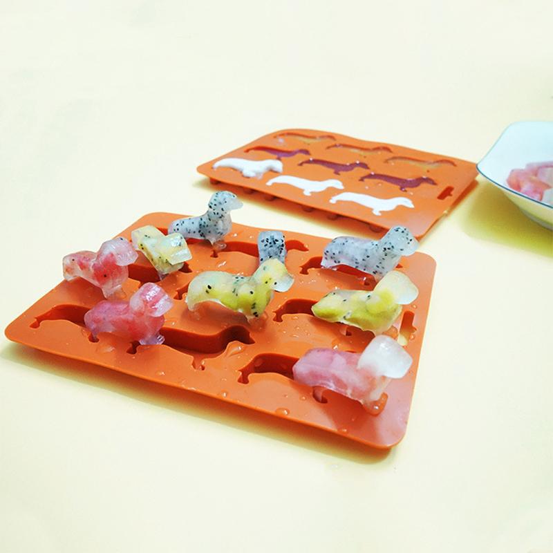 Isbitsform Användbar Dackelhundformad Isform Dessertform Non-stick Isbitsform Köksredskap Silikonform Prylar