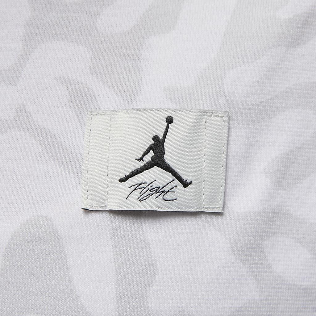 Jordan Solid Color Logo Short Sleeve Printed T-Shirt Women tops White DZ3215-100