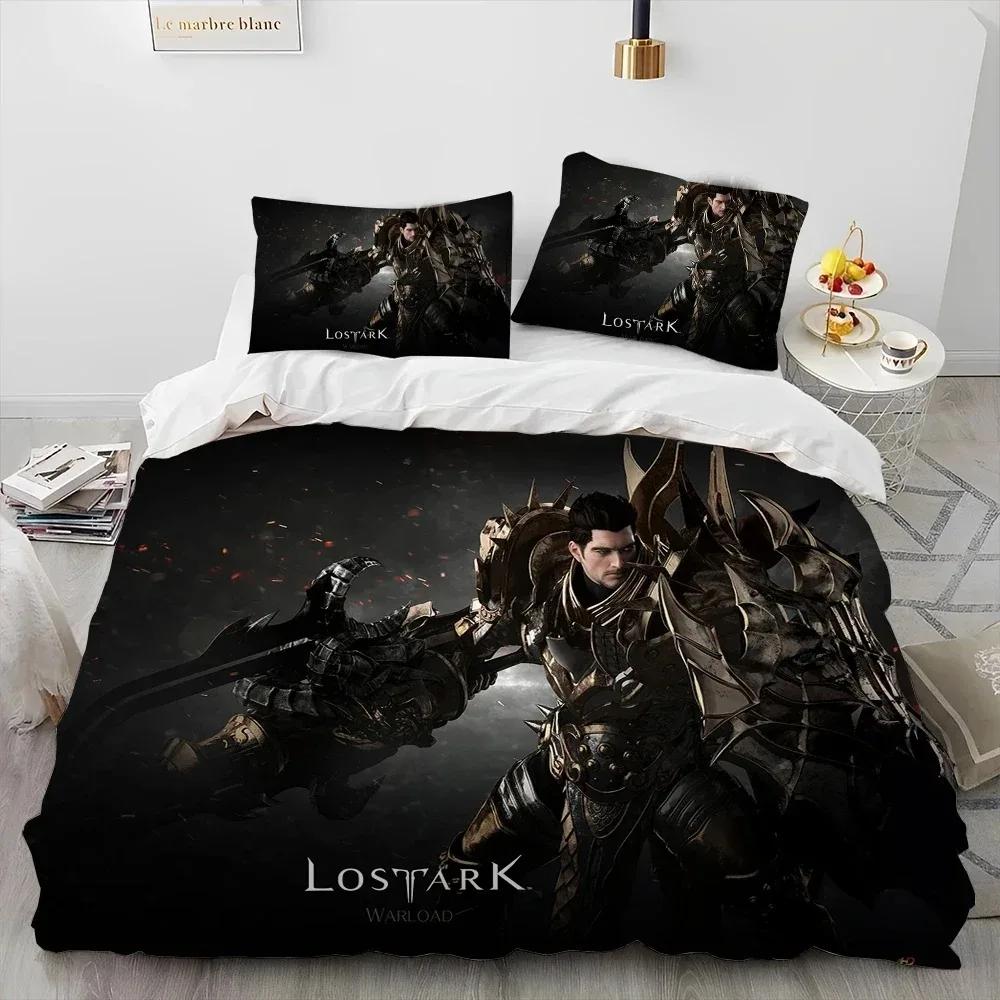 

3D Lost Ark Game Gamer Cartoon Comforter Bedding SetDuvet Cover Bed Set Quilt Cover PillowcaseKing Queen Size Bedding Set Kids EU Single(135*200cm)3pcs
