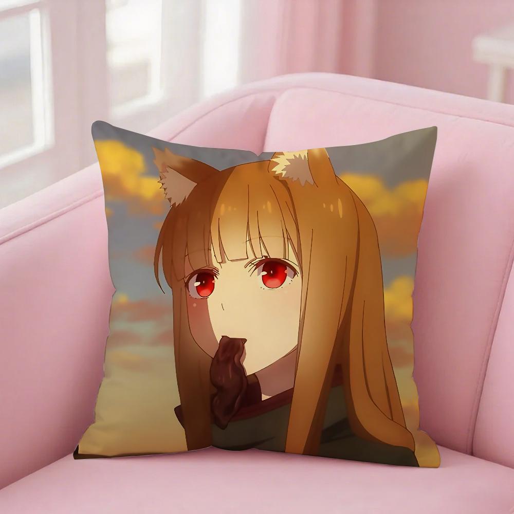 Anime Spice And Wolf Kissenbezug Quadratisch Sofa Mit Kissenbezug Für Den Heimgebrauch