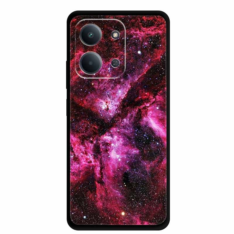 Case For Xiaomi Redmi 15C 5G European Colorful Flower Black Soft Silicone TPU Phone Case For Redmi 15C 4G Shell ProtectionBumper