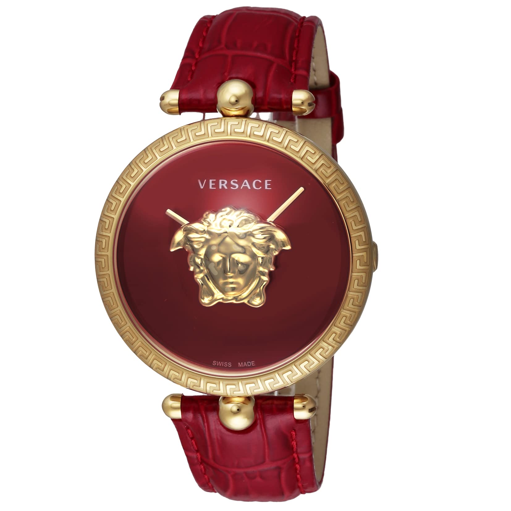 

Watch Palazzo Empire Red Dial Stainless Steel Sapphire Glass Quartz 39MM Swiss Watch VECO02622 [Versace] Women s [Item] червоний