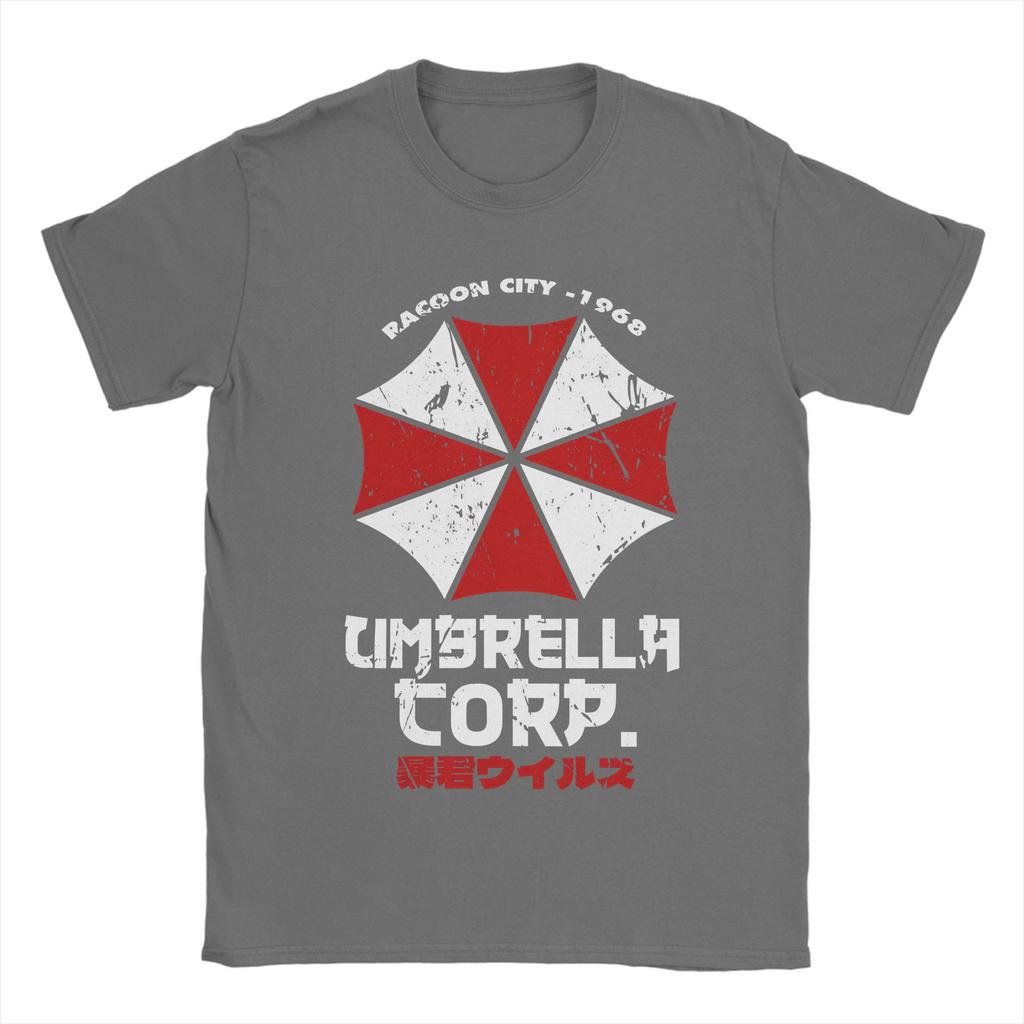 Umbrella Corp. Residents Evils T Shirt Men's 100% Cotton Vintage T-Shirts Round Neck Tees Short Sleeve Clothes Gift Idea
