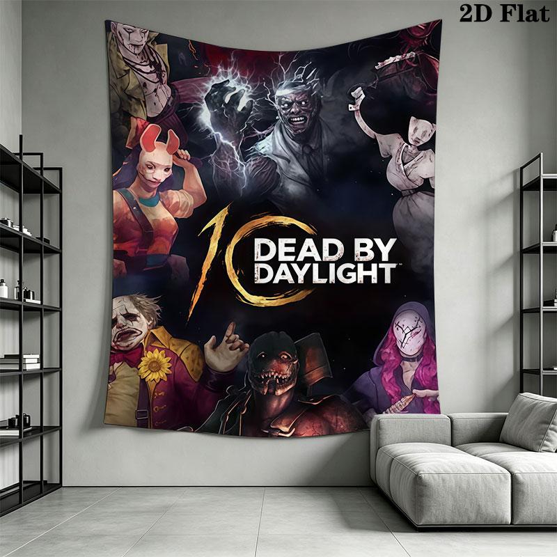Dead by Daylight Wall Hanging Printed Fabric Blanket Decorative Tapestries for Bedroom Living Room Home Decor