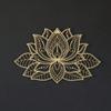 Modern Lotus Mandala Metal Wall Art Zen Decor Rustproof Outdoor Indoor Home Bedroom Living Room Bathroom Sturdy Non-Fading Housewarming Gift