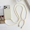 Liquid Silicone Crossbody Necklace Cord Strap Case For iPhone 17 Pro Max 16 15 14 13 12 11 XR XS X Matte Soft Protection Cover
