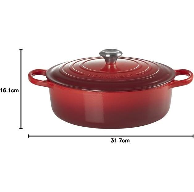 Жаровня Le Creuset Signature gourmet roaster round 30cm cherry red 6.2l (21179300602430)