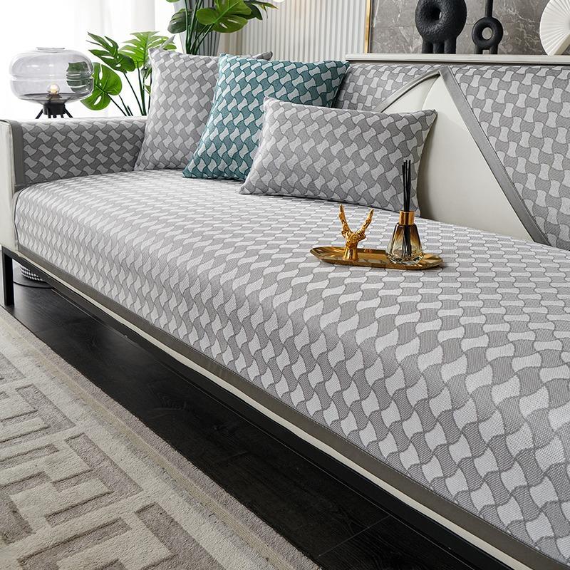 Ledový hedvábný polštář na pohovku Léto Léto Lehký Luxusní Protiskluzový podsedák na léto Nový potah na pohovku Cool Cushion