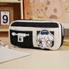 Pencil case 2025 new cute large capacity high value ins style pencil case for girls black cute dog repair pencil case