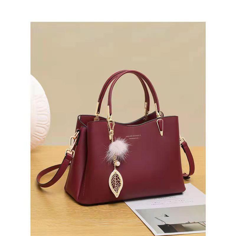 

Сумка Жіноча Сумка Натуральна Шкіра Сумка-Месенджер Жіноча Велика Місткість Сумка для Поїздок Жіноча Корейська Версія бордовий