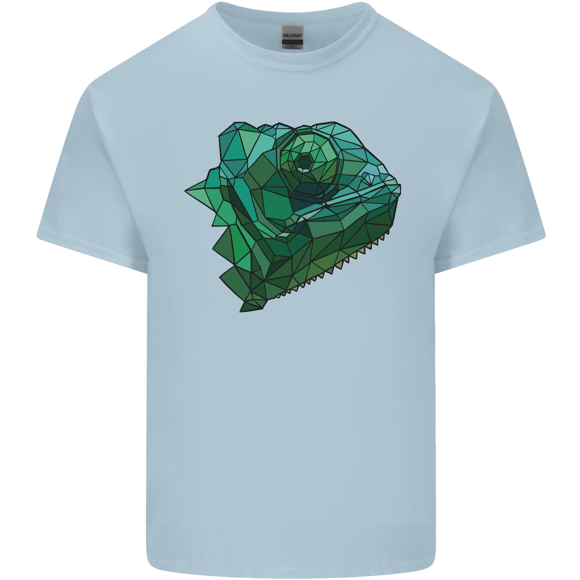 A Polygonal Chameleon Unisexs Light Cotton TShirt S