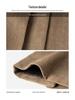 Women's Black High-Waist Corduroy Pleated Wide-Leg Shorts - Autumn/Winter Korean Style