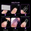 550-Piece Box of Transparent Short Square Nail Tips – Trapezoidal Full and Half Stick, Thin and Durable for Nail Art