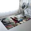 A-Alice In Wonderland Floor Mat Bathroom Absorbent Mat Simple Door Dirt-resistant Mat Home Kitchen Mat Foot Mat Entry Mat