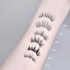 Gegebear 10 Rows Glue-Free False Eyelashes Comic Eye Style Natural Curling Lashes Easy To Wear Perfect for Beginners