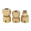 Brass Quick Connector for Car Wash: 3 To 6 Point Water Pipe & Gun Hose Attachment