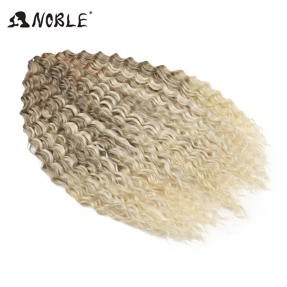 Edles Häkelhaar Locken Haar Wasserwelle 24 Zoll 300g Ombre Blond Twist Häkelhaar Zopf Haar Deep Wave Flecht Haarverlängerung