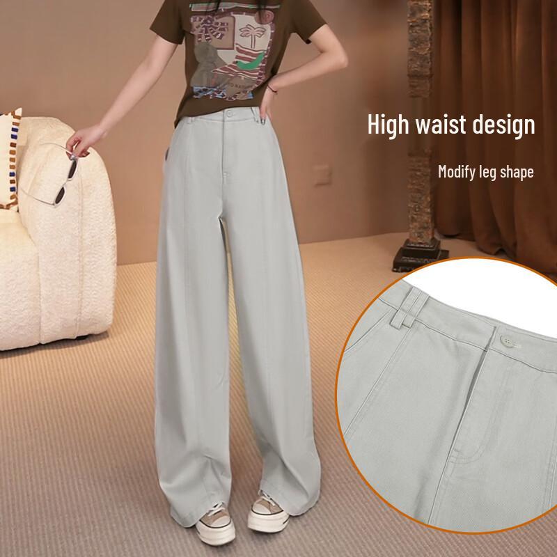 Women's High-Waist Straight-Leg Casual Summer Pants