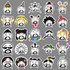 50pcs Waterproof Dumb Face Emoji Stickers for Creative Planning and Decoration