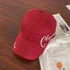 Can tie high ponytail baseball cap women's summer big brim sun protection visor black face small empty top cap
