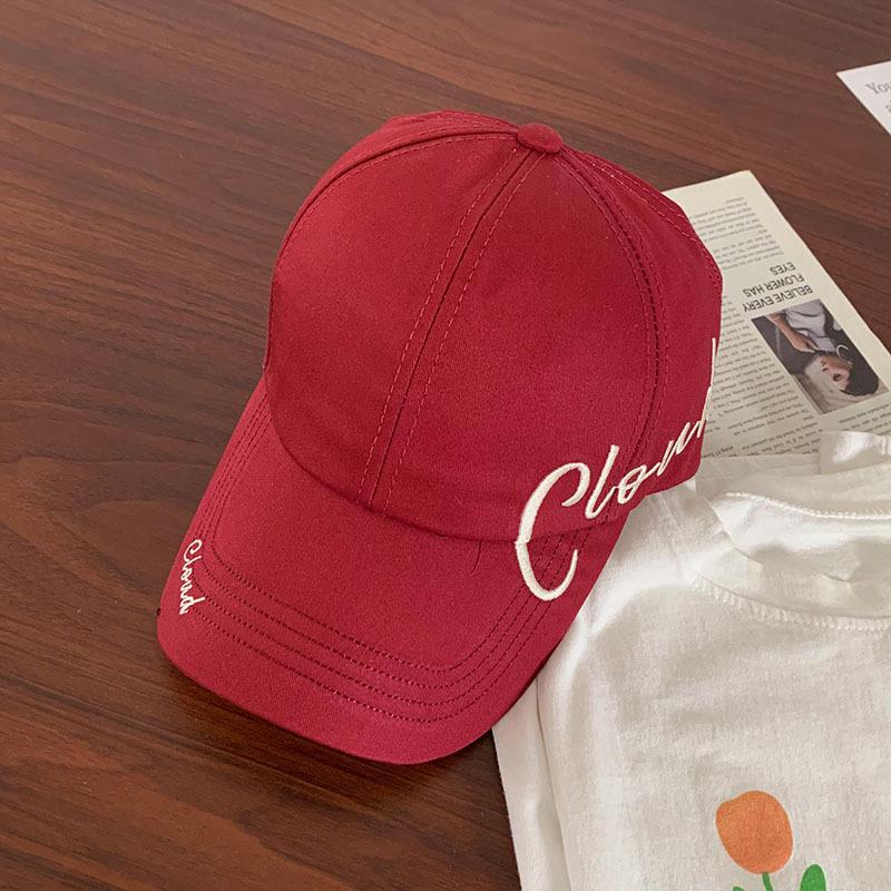 Can tie high ponytail baseball cap women's summer big brim sun protection visor black face small empty top cap