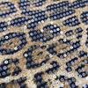 1Yard Sequin Leopard Print Fabric Through Bright Sheet Fabric Garment Accessories Sequin Embroidered Cloth Dress Sewing Textile