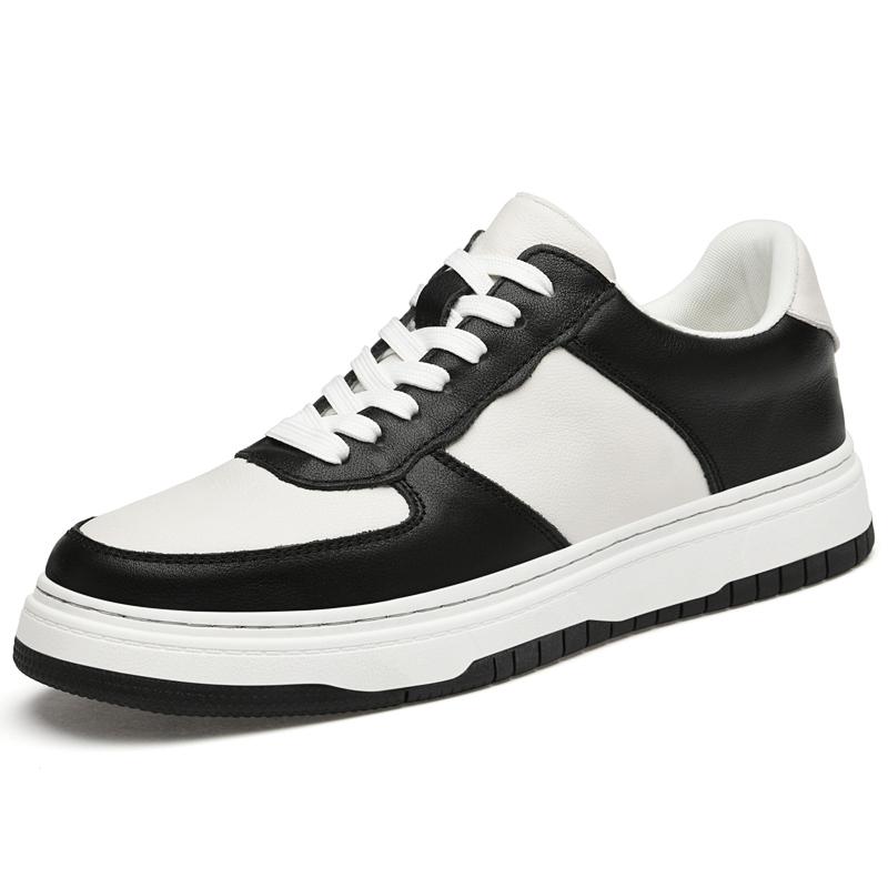 Fashion Genuine Leather Men's Vulcanize Shoes New Arrival Skateboard Footwear New Trendy Versatile Sneakers Outdoor Casual Sports Shoes