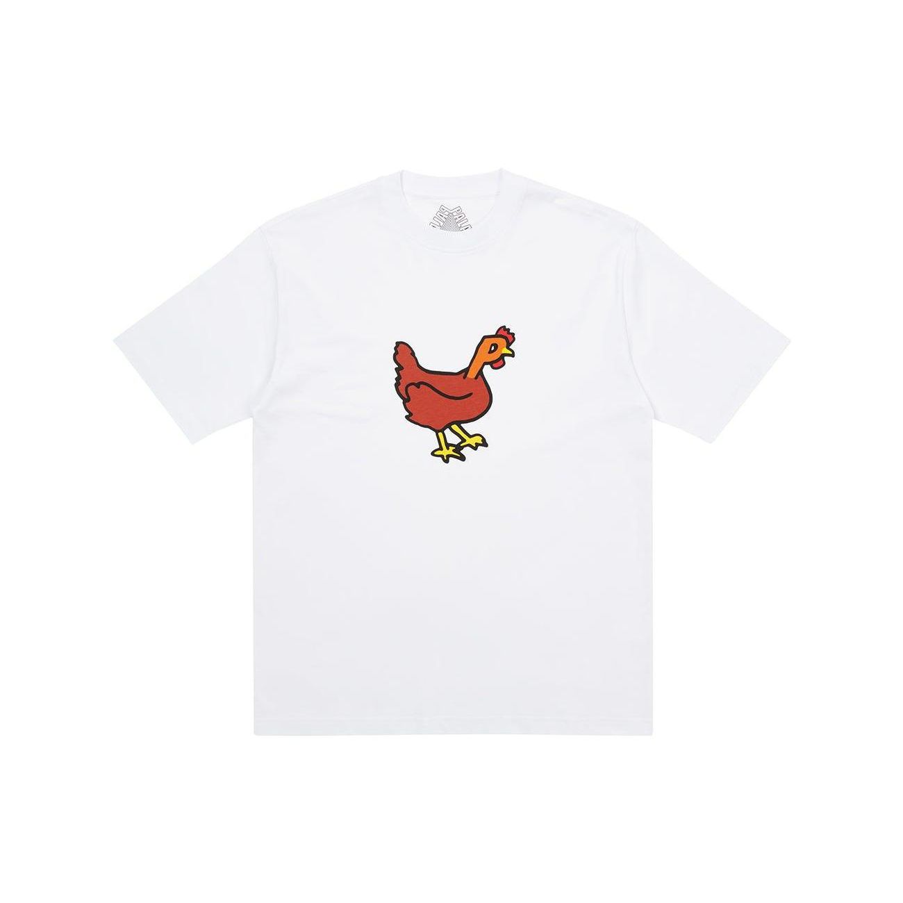 Футболка Palace Clucking, белые мужские топы P22TS383 L