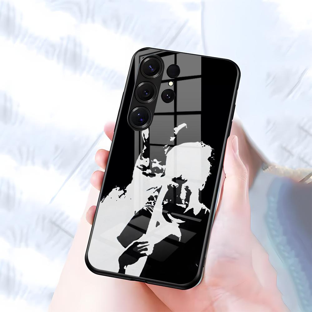 D-Donnie D-Darkos Phone Case For Samsung S26 S25 S24 FE S23 S22 S21 Plus S20 Ultra Note20Ultra Black Glass Cover