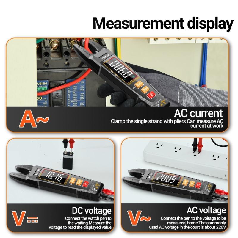 Digital Clamp Meter, Auto Ranging True RMS,Voltages/Current, LoZ, Continuity, Frequency, Capacitance, NCVT