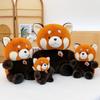 Simulation Little Raccoon Plush Toy Cute Little Raccoon Doll Leggings Doll Sitting Panda Doll Throw Pillow Gift