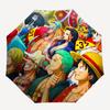Automatic Umbrella Themed Around And The Straw Hat Pirates - Features 8 Ribs,Ideal for Casual Outings And Outdoor Use,Designed in a Gothic S